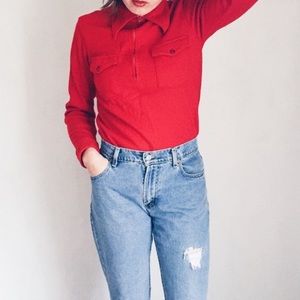 Vintage Red Pendelton Wool Shirt / Sweater